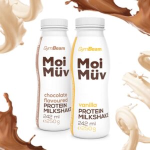 MoiMüv Protein Milkshake 12 x 242 ml vanilka - GymBeam