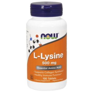 L-Lysin 500 mg 100 tab. - NOW Foods