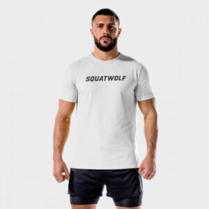 Tričko Iconic Muscle White L - SQUATWOLF