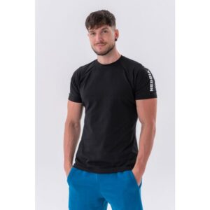 Pánské tričko Sporty Fit Essentials Black M - NEBBIA