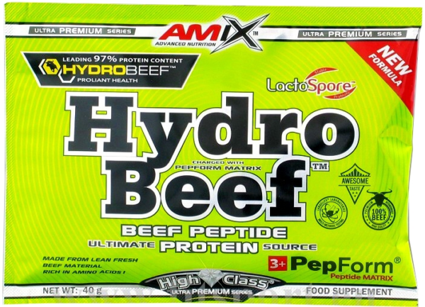 Amix HydroBeef Peptide Protein 40 g mocca-čokoláda-káva