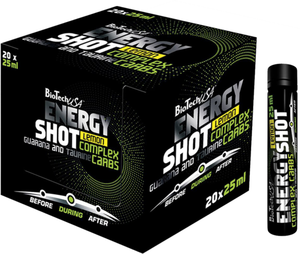BioTech USA Energy Shot 20 x 25 ml citron