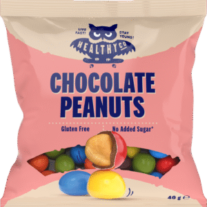 HealthyCo Chocolate Peanuts 40 g arašídy v čokoládě