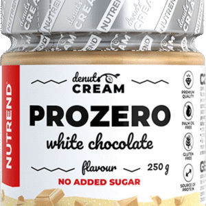 Nutrend DeNuts Cream Prozero s bílou čokoládou 250 g bílá čokoláda