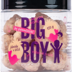 Big Boy Jahody v bílé čokoládě @kamilasikl 120 g jahody v bílé čokoládě