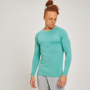 MyProtein Pánske tričko s dlhými rukávmi Composure kouřově zelená XXL