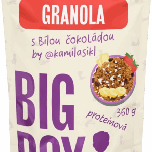 Big Boy Proteinová granola s bílou čokoládou @kamilasikl 360 g bílá čokoláda EKO varianta