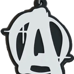 Universal Animal 3D Rubber Keychain černo-bílý