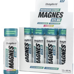 12x BodyWorld Magnesium Shot 80 ml malina-limetka