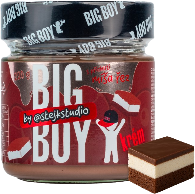 Big Boy Krém s příchutí Míša řezu by @stejkstudio 220 g Míša rez