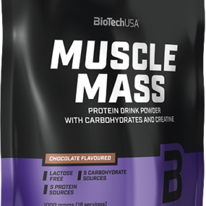 BioTech USA Muscle Mass 1000 g vanilka