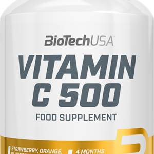 BioTech USA Vitamin C 500 120 žvýkacích tablet  jahoda-borůvka-pomeranč