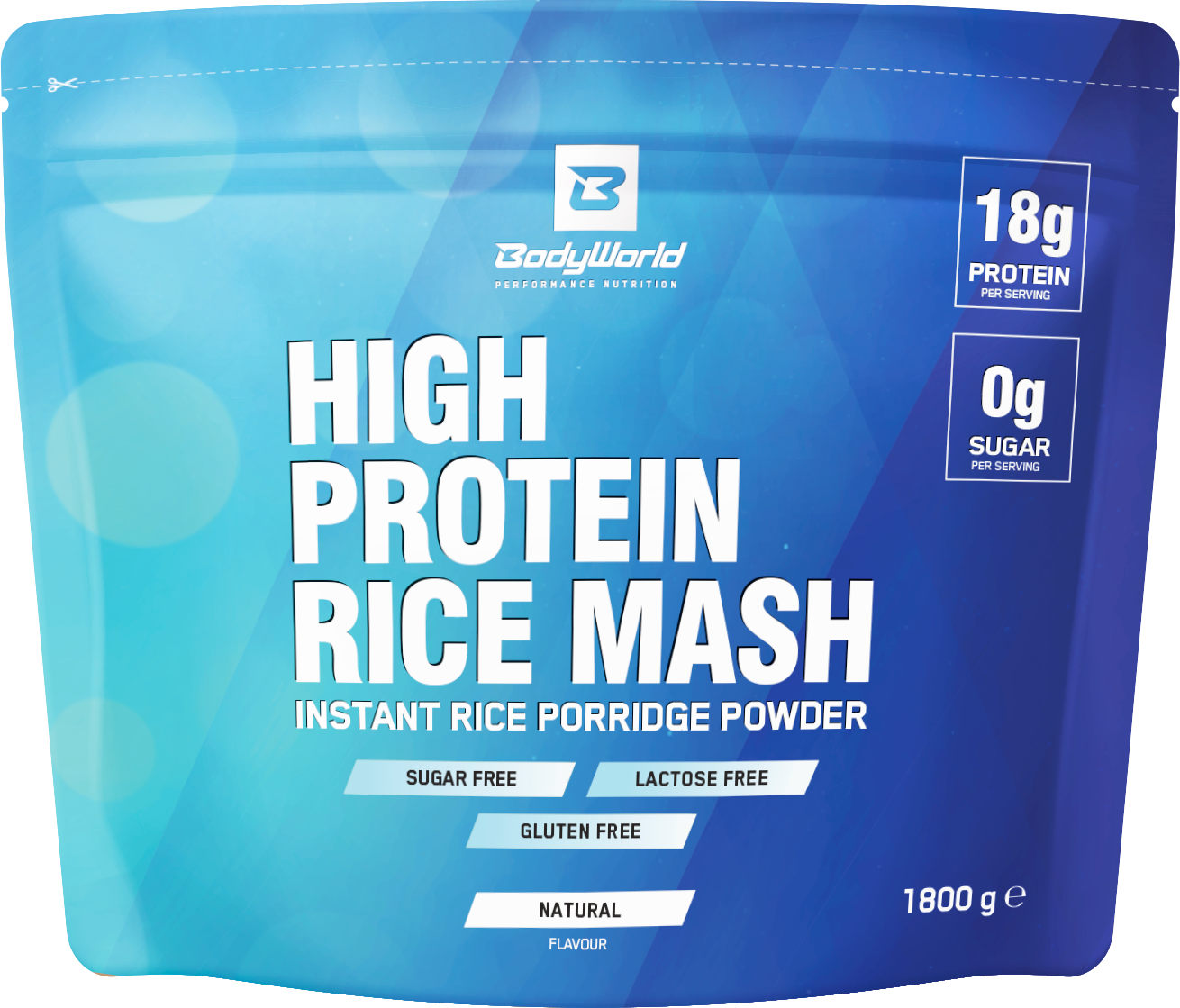 BodyWorld High Protein Rice Mash 1800 g slaný karamel-mandle