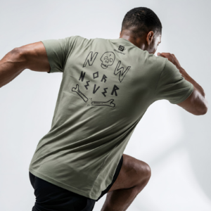 BodyWorld Pánské triko Now Or Never sage XL