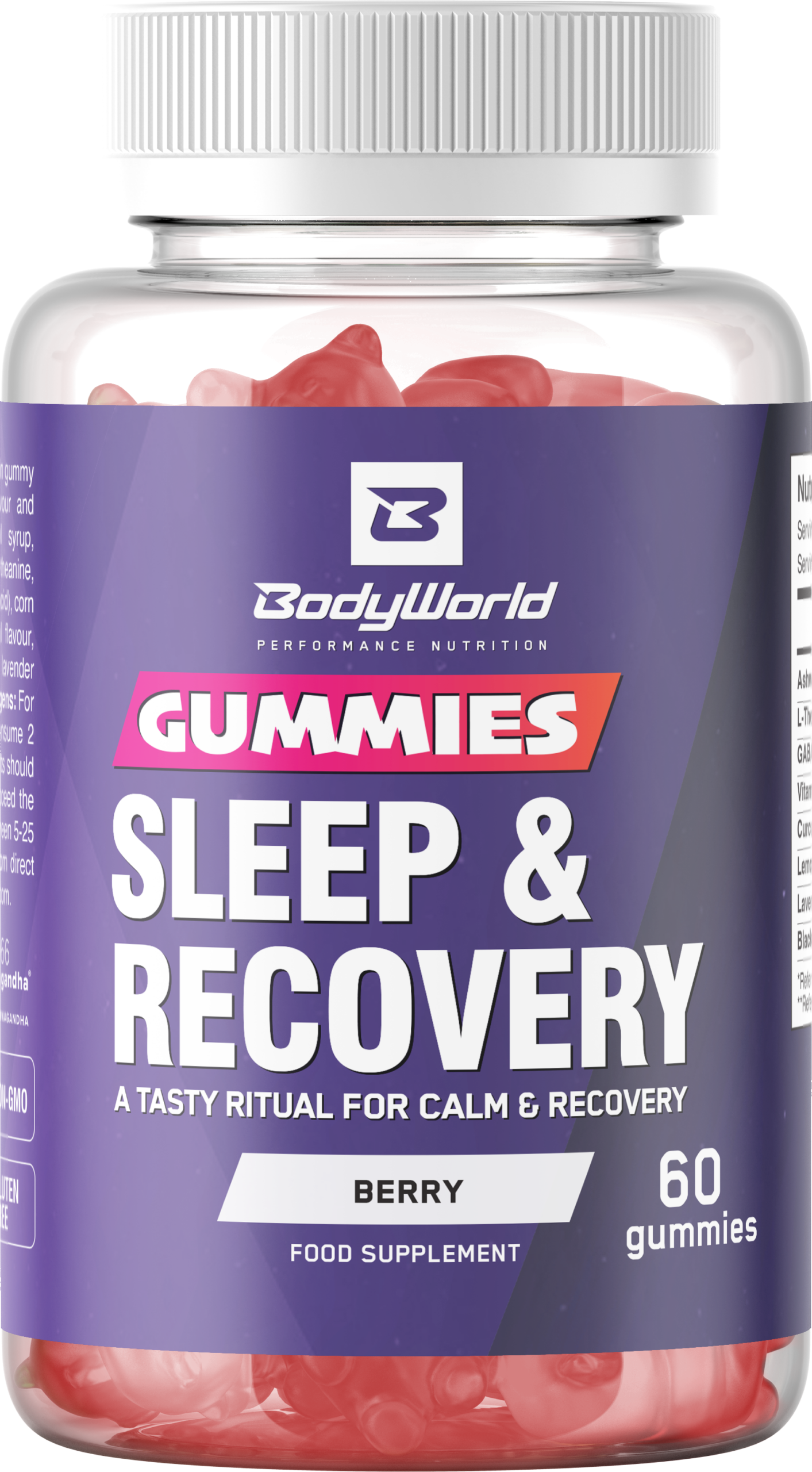 BodyWorld Sleep & Recovery Gummies 60 gumových bonbónů berry