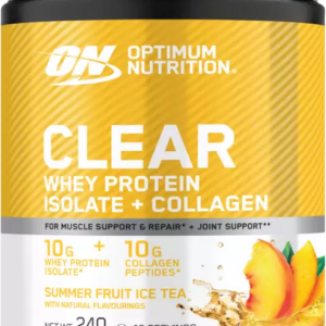 Optimum Nutrition Clear Whey Protein Isolate + Collagen 240 g letní ovocný ledový čaj