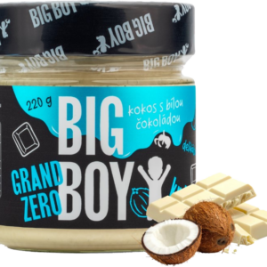 Big Boy Grand Zero kokos a bílá čokoláda 220 g kokos s bílou čokoládou