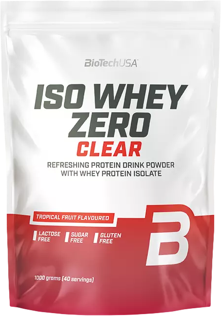 BioTech USA Iso Whey Zero Clear 1000 g tropické ovoce