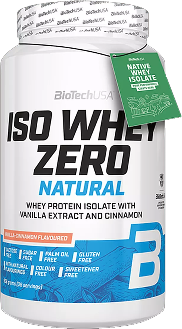 BioTech USA Iso Whey Zero Natural 908 g vanilka-skořice