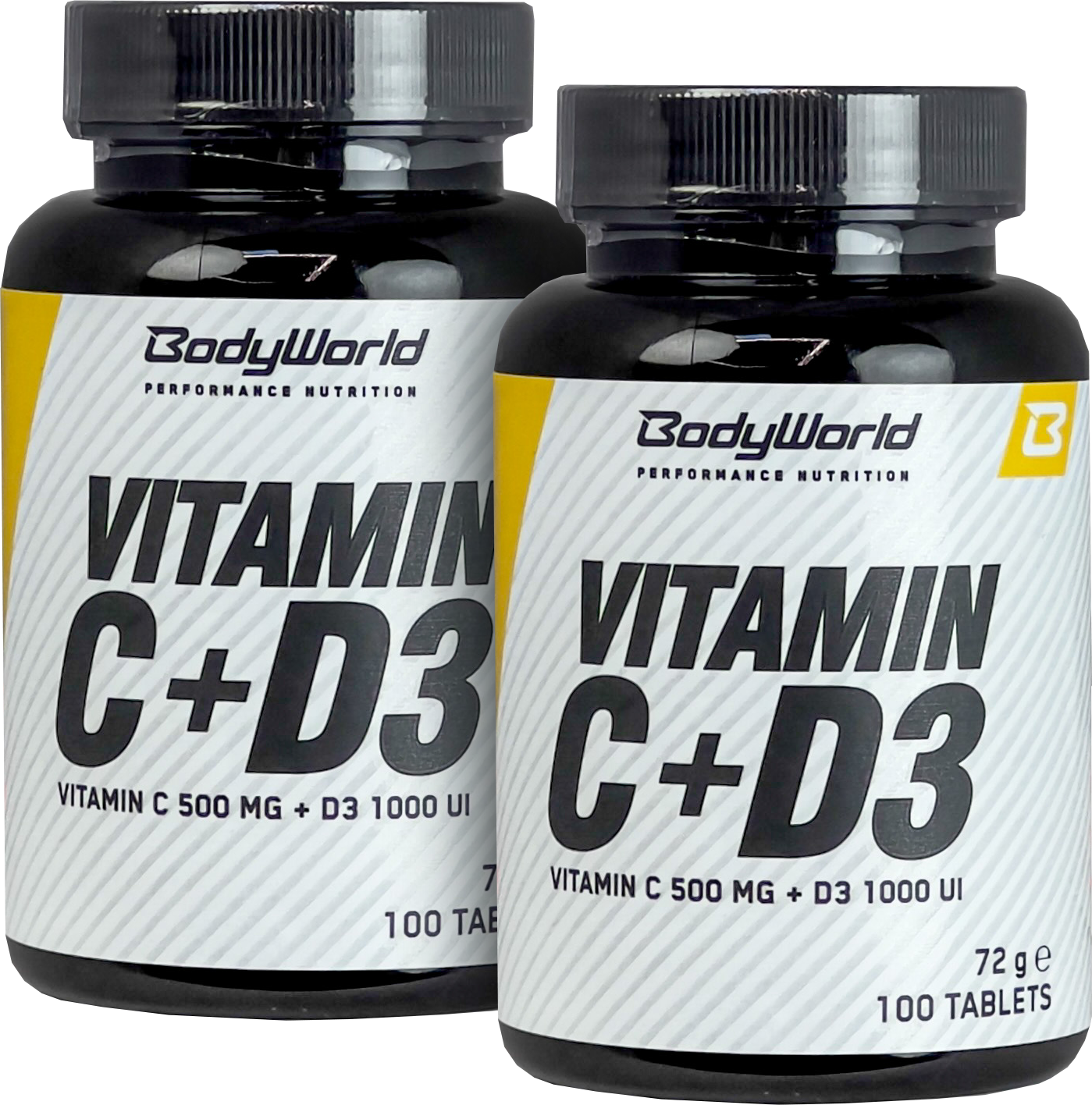 2x BodyWorld Vitamín C + D3 100 tablet