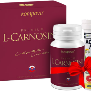 Kompava Premium L-Carnosine 60 kapslí + AcidoFit zdarma