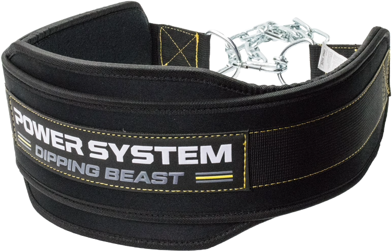 Power System Opasek na závaží Dipping Beast PS 3860 černo/žlutý univerzál
