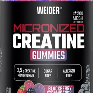 Weider Micronized Creatine Gummies 60 bonbonů ostružina-jahoda