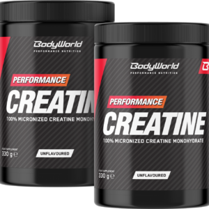 2x BodyWorld Micronized Creatine 330 g pomeranč