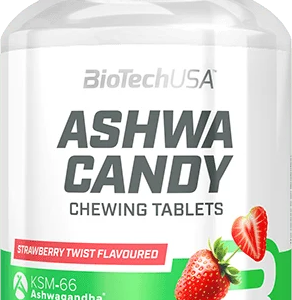 BioTech USA Ashwa Candy 90 žvýkacích tablet jahoda