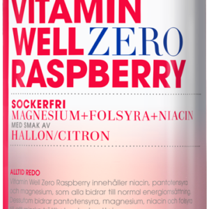 Vitamin Well Zero Raspberry 500 ml malina